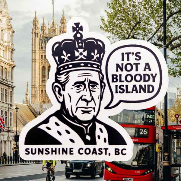 King Chaz Not an Island Sticker