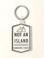 Not An Island Key Chain