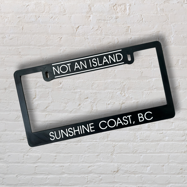 Not An Island Licence Plate Frame